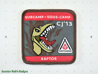 CJ'13 12th Canadian Jamboree Subcamp Raptor [CJ JAMB 12-08a]